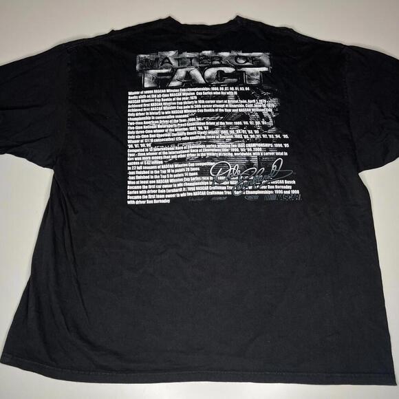 Vintage 2000s Dale Earnhardt NASCAR T-Shirt 2XL Black Chase Authentics Racing - Picture 3 of 7